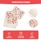 Floral Leaves Valentine's Table Runner, Wild Flowers Seasonal Kitchen Dining Table Decoration for Home Party Decor 13x72 Inch